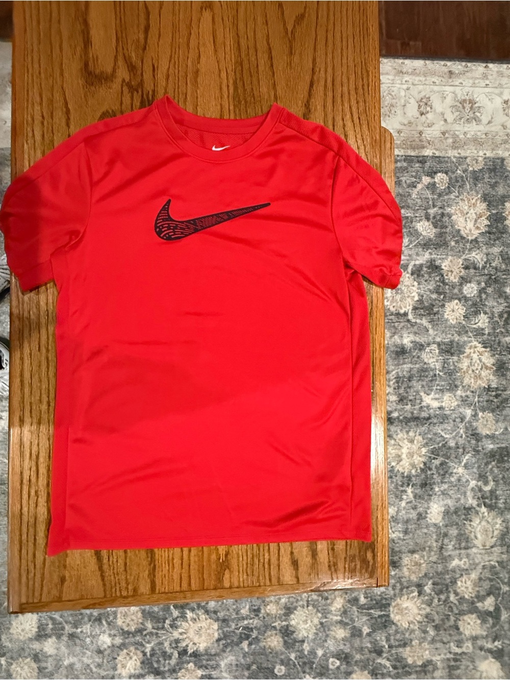 Nike Red Dri-FIT Performance Shirt with White Swoosh